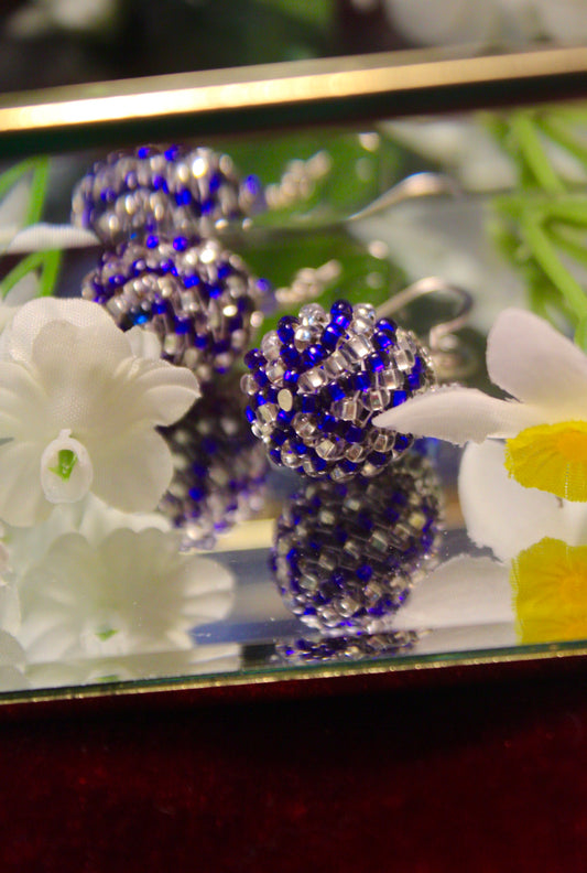 Bolita Earrings - Deep Blue