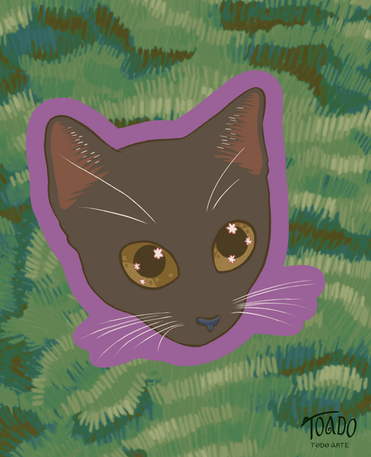 Foster Kitty - Nightshade Sticker