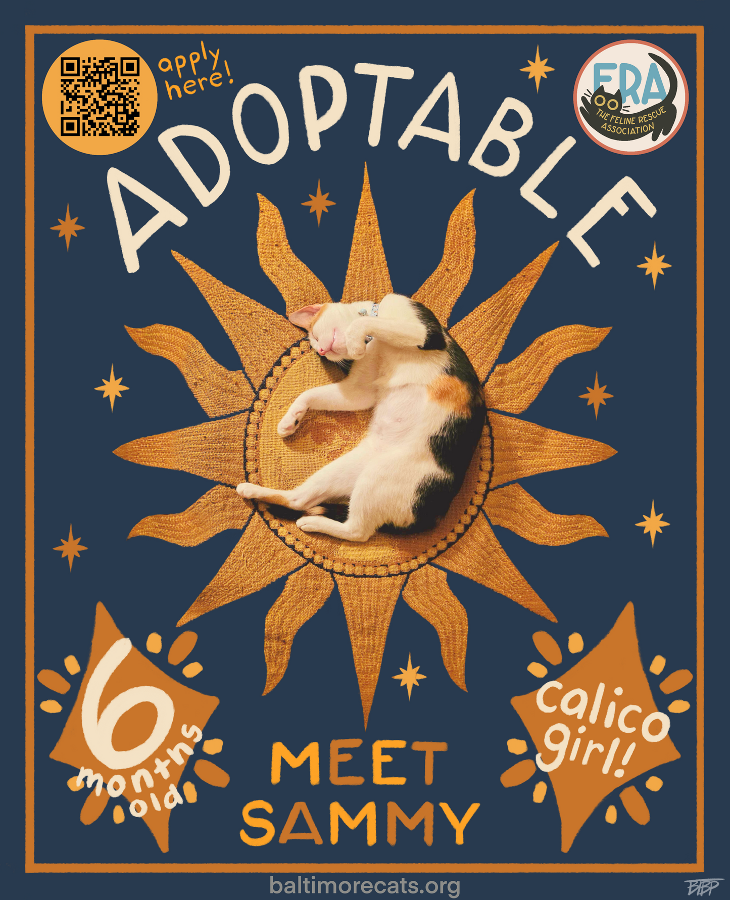 Foster Kitty - Sammy Sticker