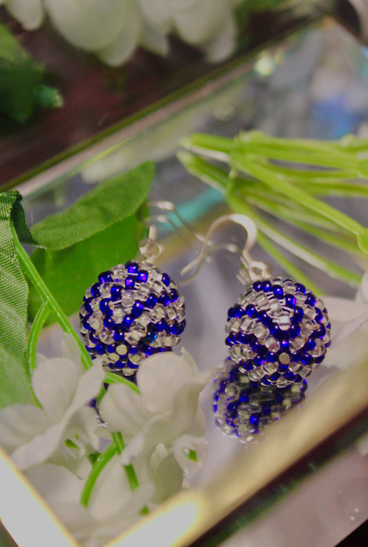 Bolita Earrings - Deep Blue