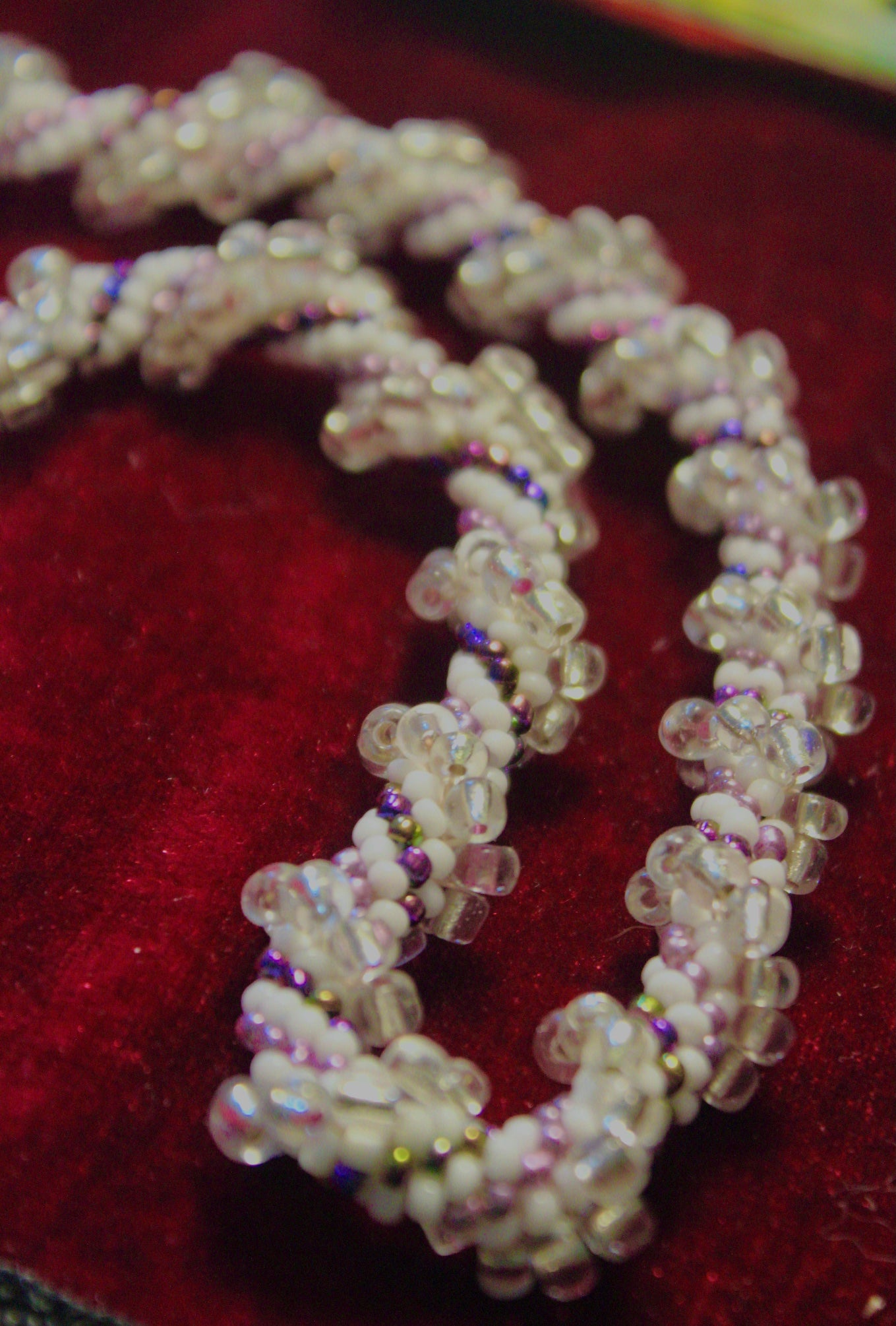Chocker Necklace - Purple Snow