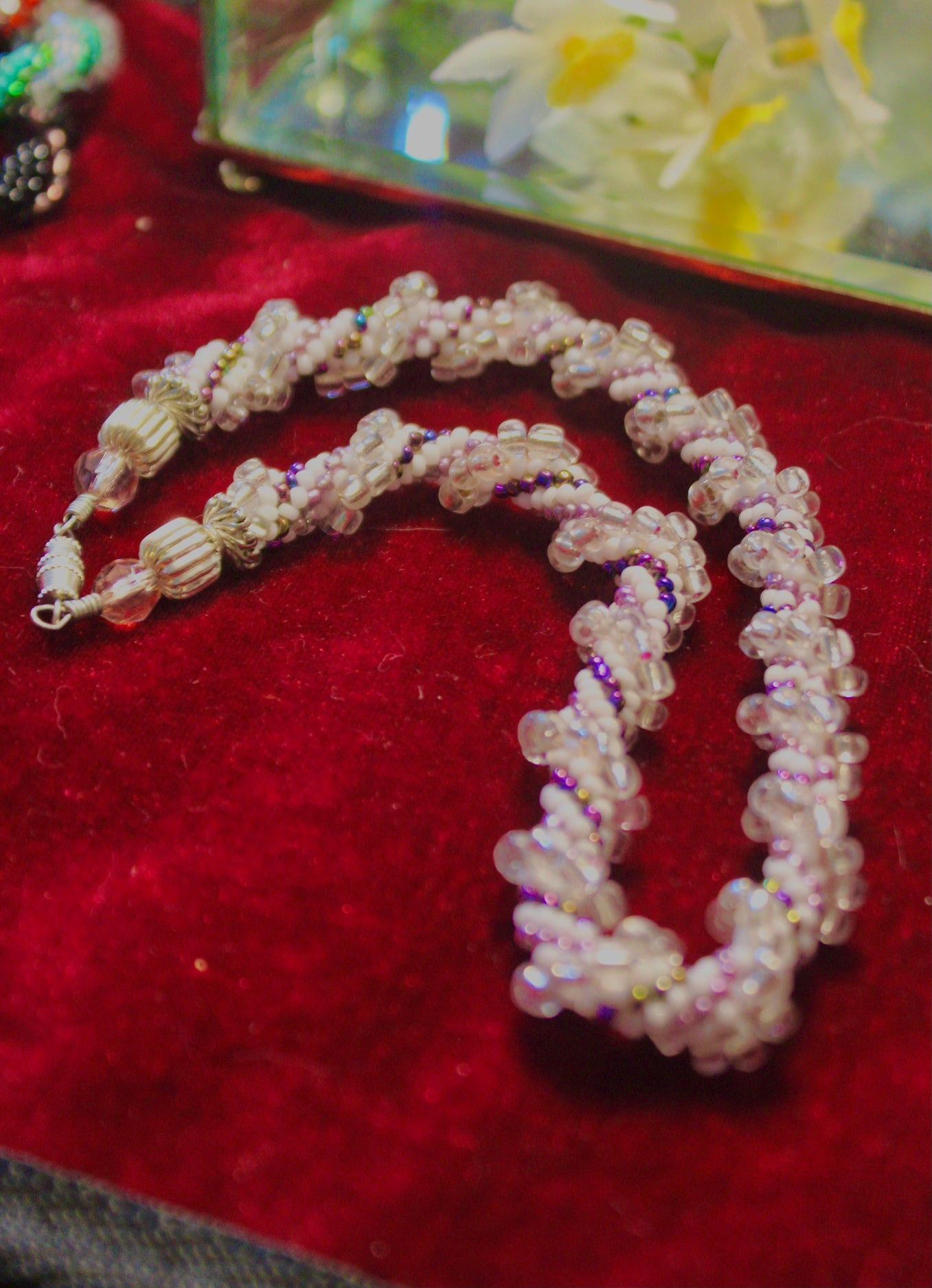 Chocker Necklace - Purple Snow