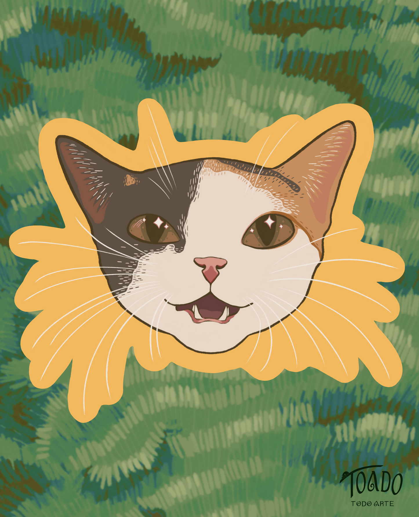 Foster Kitty - Sammy Sticker